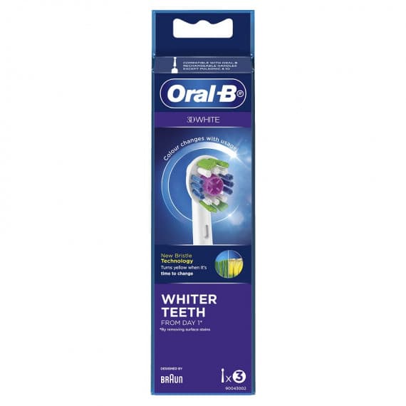 Oral-B 3DWhite Replacement Brush Heads 3 Count