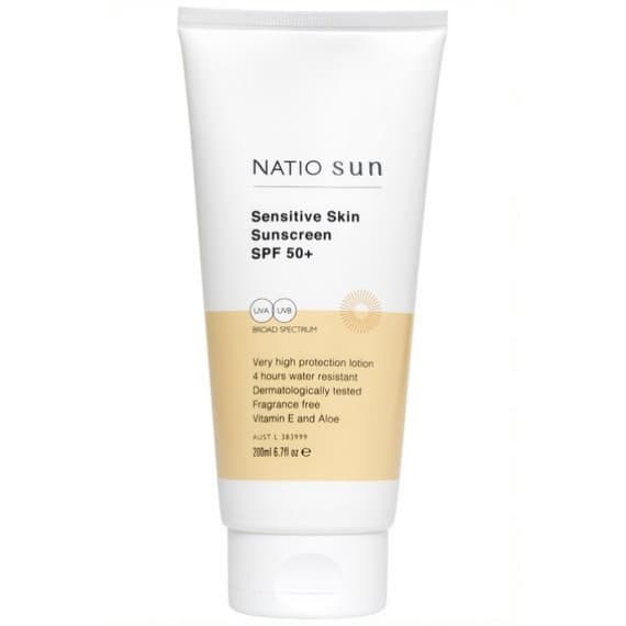 Natio Sensitive Skin Sunscreen SPF 50+ 200ml
