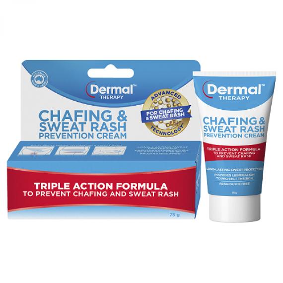 Dermal Therapy Chafing & Sweat Rash Prevention Cream 75g