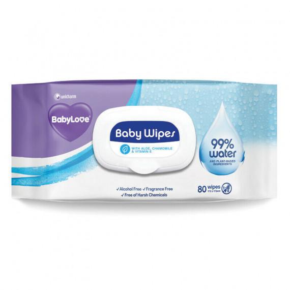 BabyLove Water Wipes 80 Pack Gentle & Pure - Pharmacy Direct