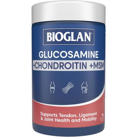 Buy Bioglan Glucosamine Chondroitin Plus MSM 180 Tablets Online Pharmacy Direct AU