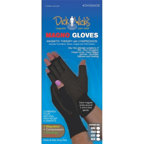 Dick Wicks Activease Magno Gloves Pair Black Medium