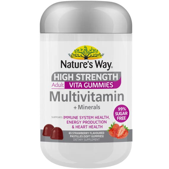 Natures Way High Strength Adult Vita Gummies Multivitamin plus Minerals 65 gummies