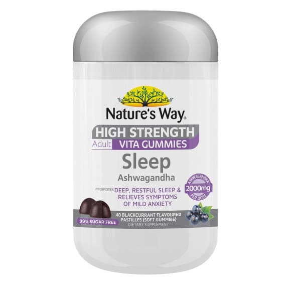 Buy Natures Way High Strength Adult Vita Gummies Sleep Ashwagandha 40s Online Pharmacy Direct AU