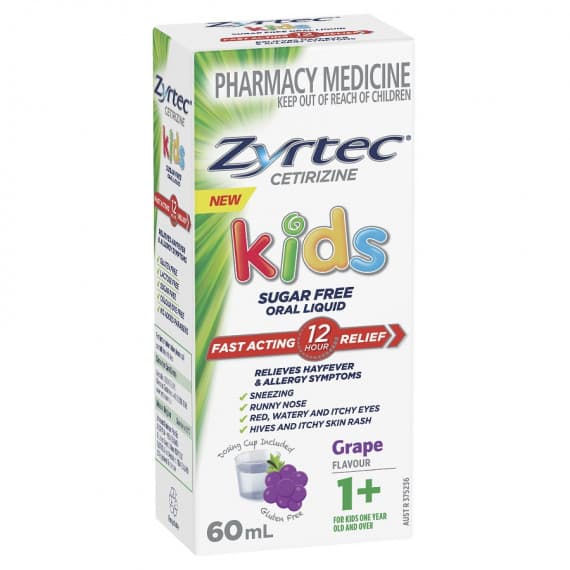 Zyrtec Kids Liquid Grape 60ml
