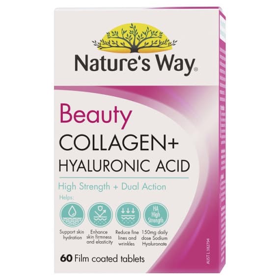 Nature's Way Beauty Collagen + Hyaluronic Acid 60 Caps