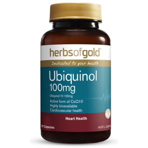 Herbs of Gold Ubiquinol 100mg 60 Capsules