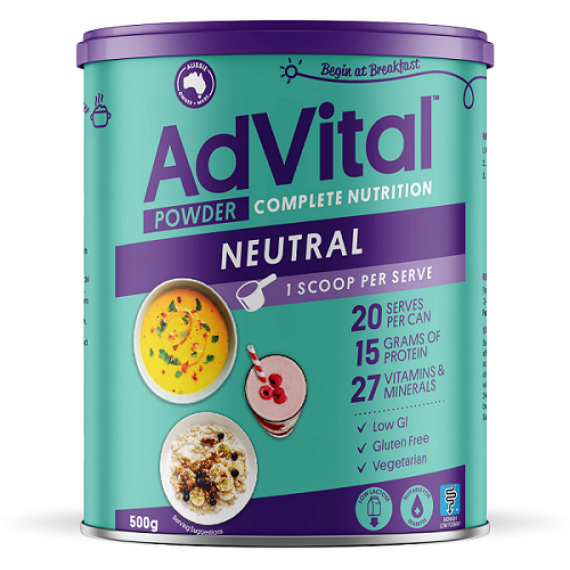 Advital Powder Complete Nutrition Neutral Powder 500g - Pharmacy Direct