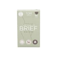 Tom Organic The Period Brief Mid-Rise Black Extra Large