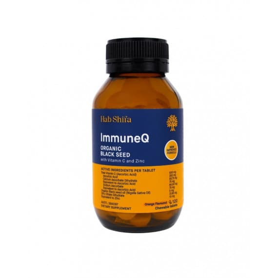 Hab Shifa Organic Black Seed With Vitamin C and Zinc 120 Tablets