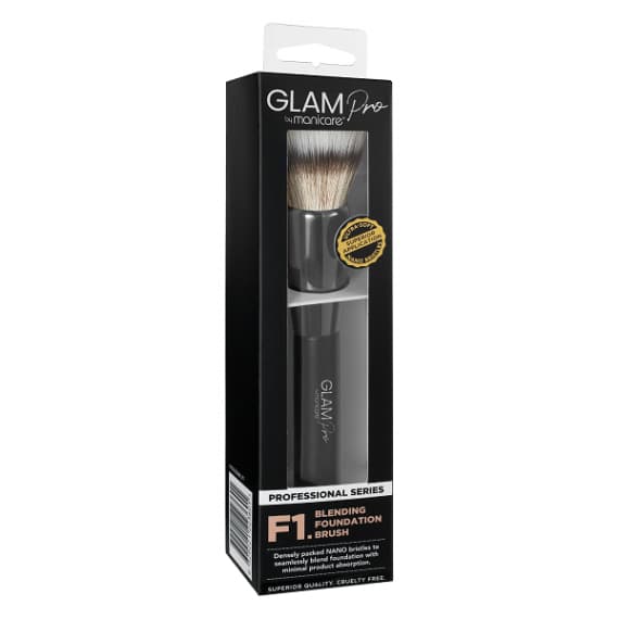 GLAM by Manicare Pro F1 Blending Foundation Brush for Smooth Finish | Pharmacy Direct