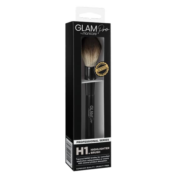GLAM by Manicare Pro H1 Highlighter Brush for Radiant Makeup | Pharmacy Direct