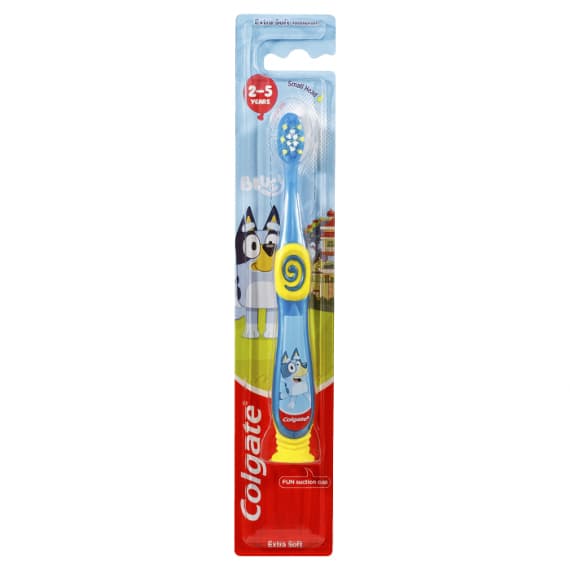 Buy Colgate Kids Junior Bluey Manual Toothbrush Extra Soft Bristles for Children 2 to 5 Years 1 Pack Online Pharmacy Direct AU