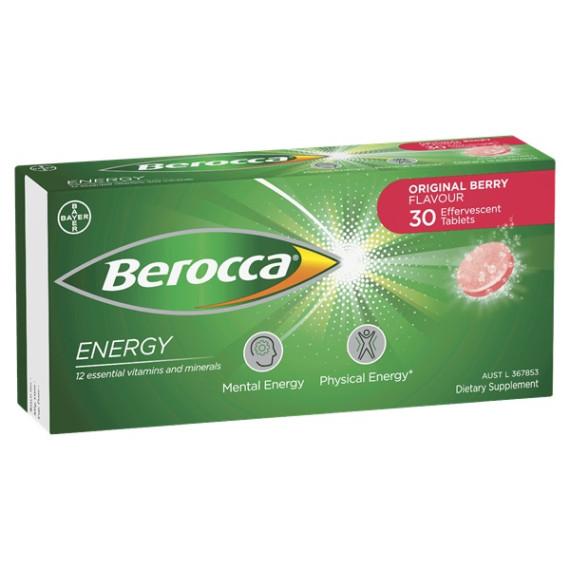 Berocca Berry Vitamin B & C 30 Tablets for daily energy – Pharmacy Direct