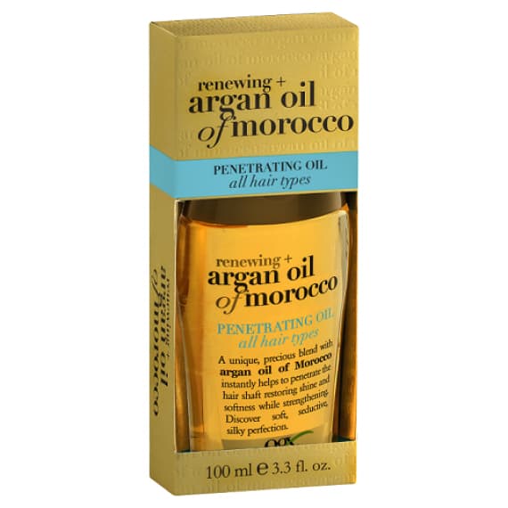 Buy Ogx Renewing Plus Hydrating and Shine Argan Oil of Morocco Penetrating Oil For Dry and Heat Styled Hair 100ml Online Pharmacy Direct AU