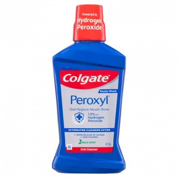 Colgate Peroxyl Oral Hygiene Mouth Rinse Mouthwash 473ml