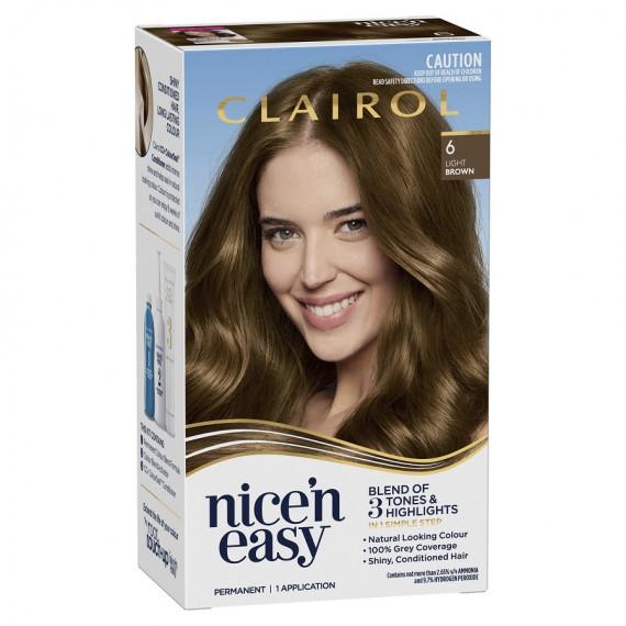 Clairol Nice 'N Easy 6 Natural Light Brown Permanent Hair Colour