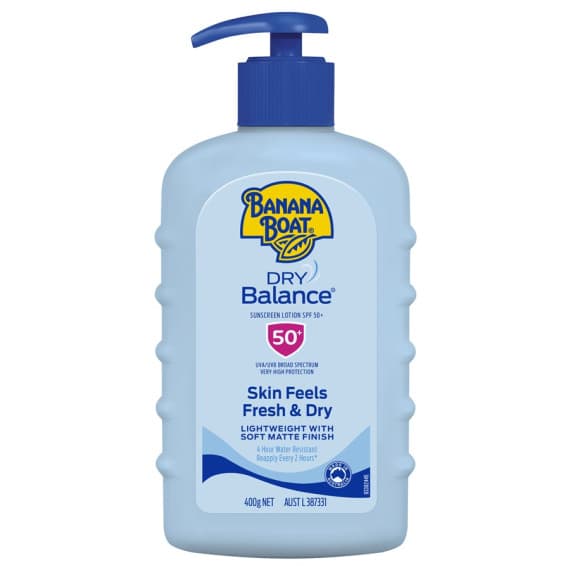 Banana Boat Dry Balance Sunscreen Lotion SPF50 Plus 400g
