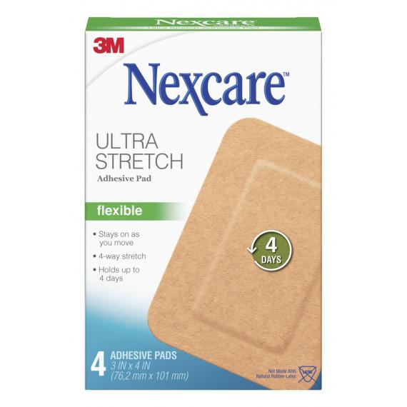 Buy Nexcare Ultra Stretch Adhesive Pad 4s Online Pharmacy Direct AU