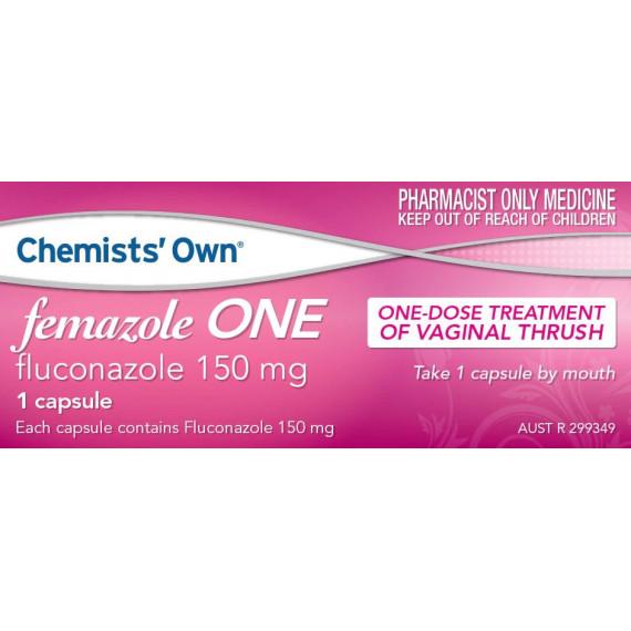 Buy Chemists Own Femazole 150mg 1 Capsule S3 Online Pharmacy Direct AU