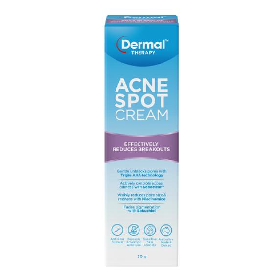 Dermal Therapy Acne Spot Cream 30g for Fast Treatment | Pharmacy Direct