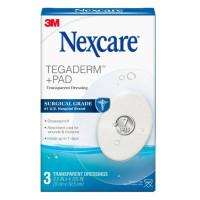 Nexcare Tegaderm Plus Pad Transparent Dressing Oval 3 Pack