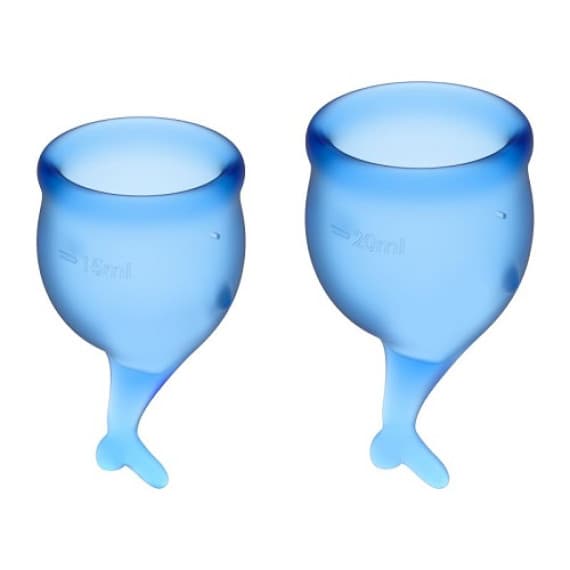 Feel Secure Menstrual Cup Dark Blue 2pcs