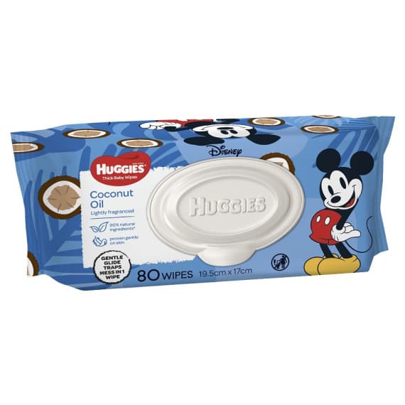 Buy Huggies Thick Baby Wipes Coconut Oil 80 Pack Online Pharmacy Direct AU