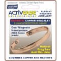 Dick Wicks Activease Magnetic Copper Wrist Health Bangle - Large