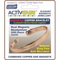 Dick Wicks Activease Magnetic Copper Wrist Health Bangle - Large