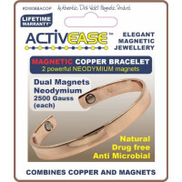 Dick Wicks Activease Magnetic Copper Wrist Health Bangle Medium