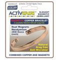 Dick Wicks Activease Magnetic Copper Wrist Health Bangle Small