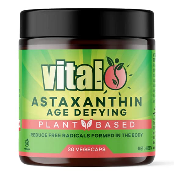 Buy Vital Plant Based Astaxanthin Age Defying 30 Vegecaps Expiry Date 03/26 Online Pharmacy Direct AU