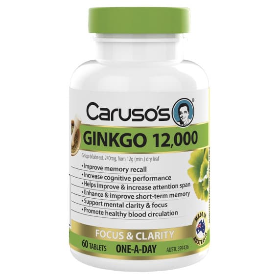 Carusos Ginkgo 12000 60 Tablets