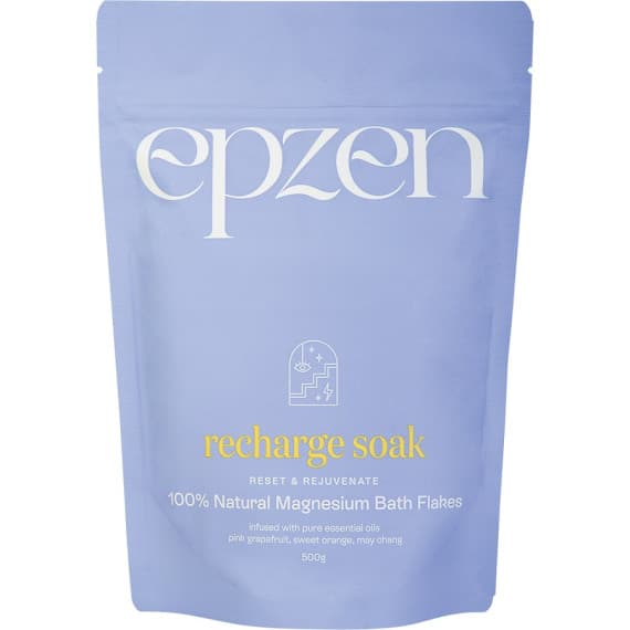 Epzen Recharge Soak Reset & Rejuvenate 100% Natural Magnesium Bath Flakes