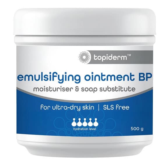 Buy Topiderm Emulsifying Ointment BP Moisturiser And Soap Substitute 500g Online Pharmacy Direct AU