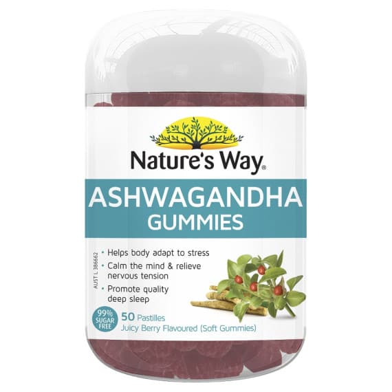 Buy Natures Way Ashwagandha Gummies 50s Online Pharmacy Direct AU