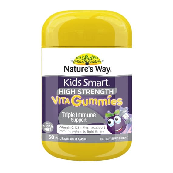 Buy Natures Way Kids Smart High Strength Vita Gummies Triple Immune Support 50s Online Pharmacy Direct AU