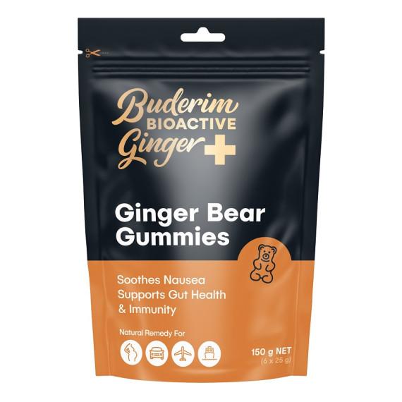 Buy Buderim Bioactive Ginger Plus Ginger Bear Gummies 150g Online Pharmacy Direct AU