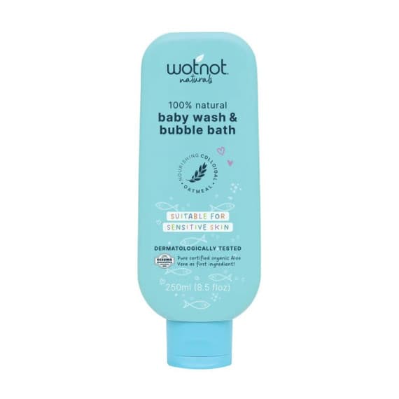 Wotnot Naturals 100% Natural Baby Wash & Bubble Bath 250ml