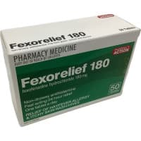 Pharmacy Action Fexorelief 180mg 50 Tablet Blister