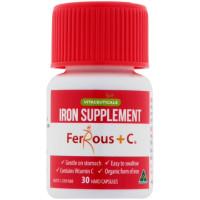 Vitaceuticals Ferrous Plus C Iron Supplement 30 Capsules