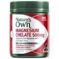 Natures Own Magnesium Chelate 500mg 300 Capsules