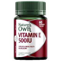 Natures Own Vitamin E 500IU 60 Capsules