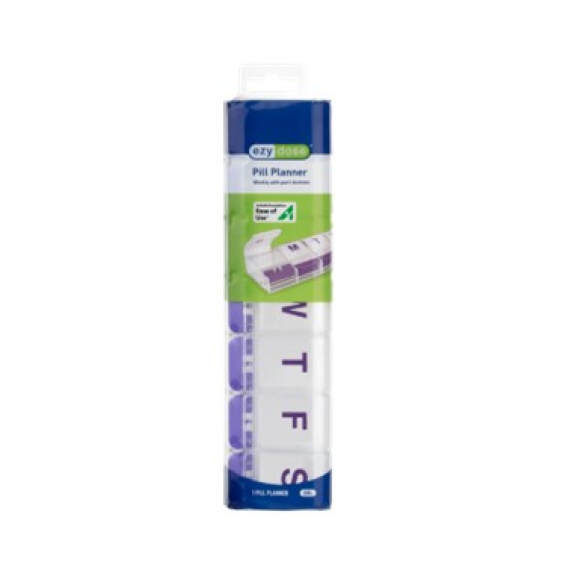 Ezy Dose Push Button Pill Organizer and Planner 7 Day 2XL