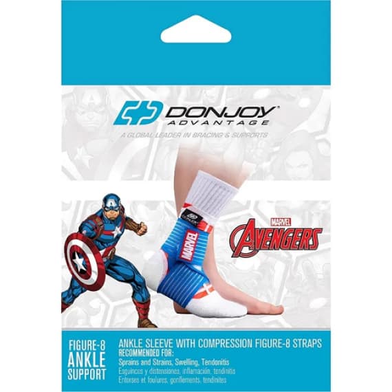 Donjoy Advantage Marvel Figure 8 Ankle Support Captain America Youth
