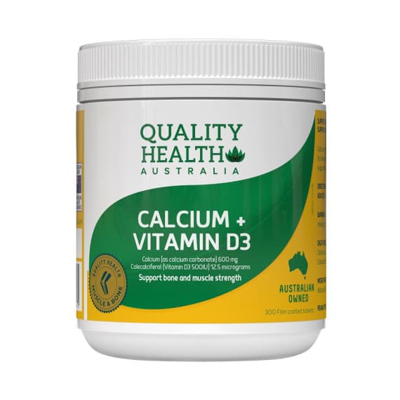 Buy Quality Health Australia Calcium Plus Vitamin D3 300 Tablets Online Pharmacy Direct AU