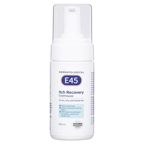 Buy E45 Itch Recovery Cool Mousse 100ml Expiry Date 04/26 Online Pharmacy Direct AU