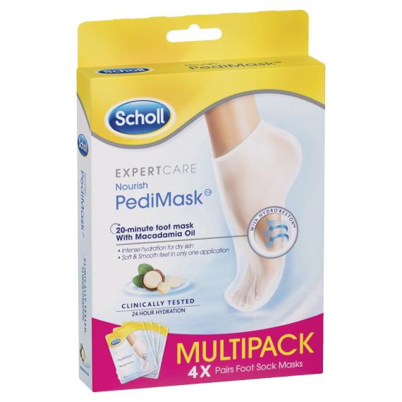 Scholl Macadamia Oil Pedimask 4x Multipack
