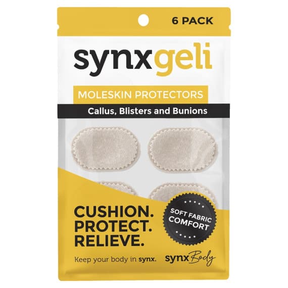 Buy SynxBody Synxgeli Moleskin Protectors for Callus Blisters and Bunions 6 Pack Online Pharmacy Direct AU